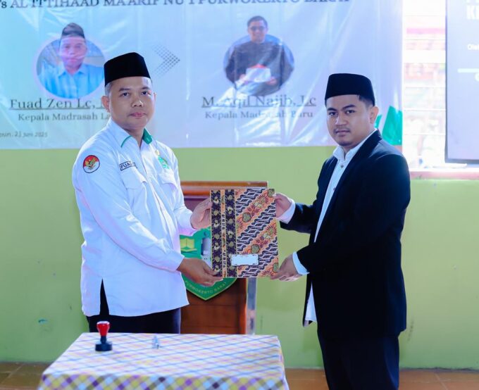 Serah Terima Jabatan MTs Al-Ittihaad Ma’arif NU 1 Purwokerto Barat